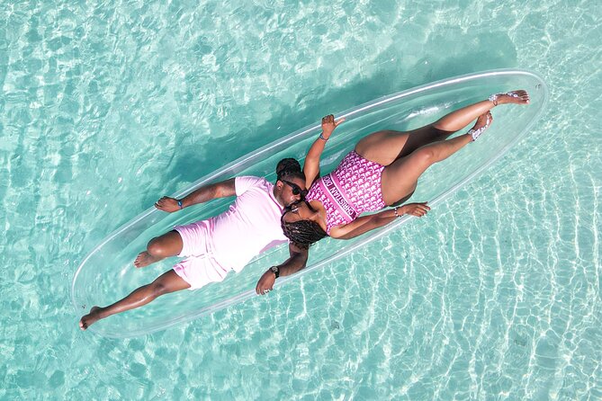 Crystal Clear Kayak Drone Photography Antigua - Safety and comfort for non-swimmers