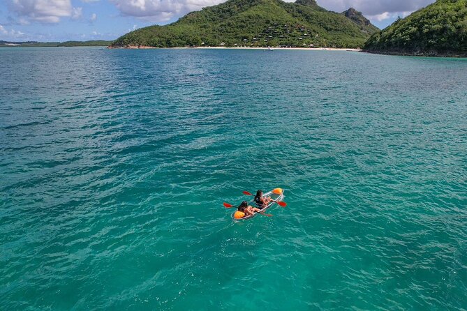 Crystal Clear Kayak Drone Photography Antigua - Who will enjoy this most?
