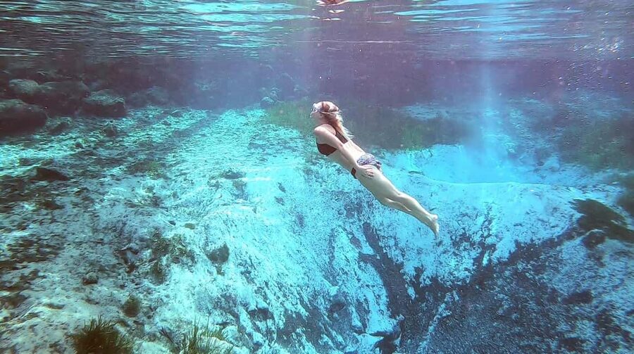 Crystal River:Three Sisters Springs Guided Kayak & Swim Tour - From safety briefing to the launch point