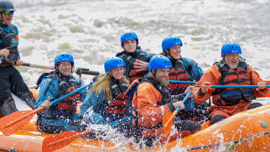 Denali, Alaska: Canyon Wave Raft Class III-IV Paddle/Oar - From Denali pickup to river launch