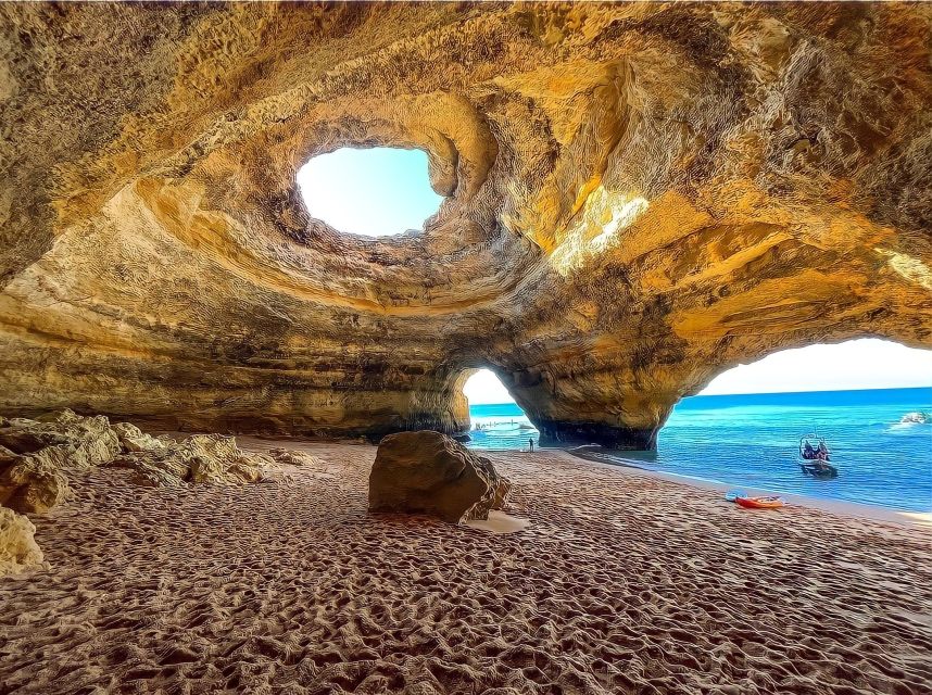 Discover Benagil Caves on a Guided Paddle-boarding Tour - Along the cliffs toward Praia da Marinha
