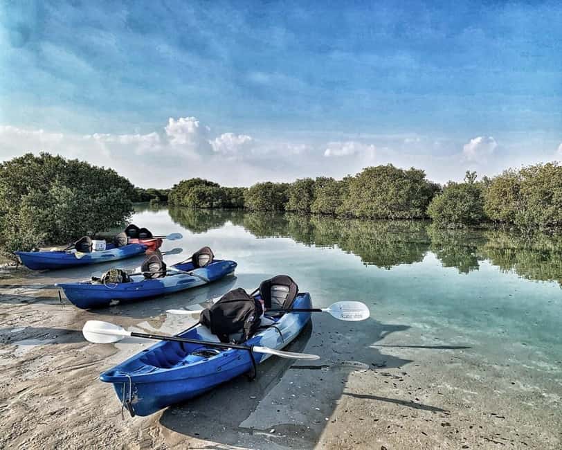 Doha: Private Purple Island Mangroves Kayaking Adventure - First look at Purple Island and Al Thakira
