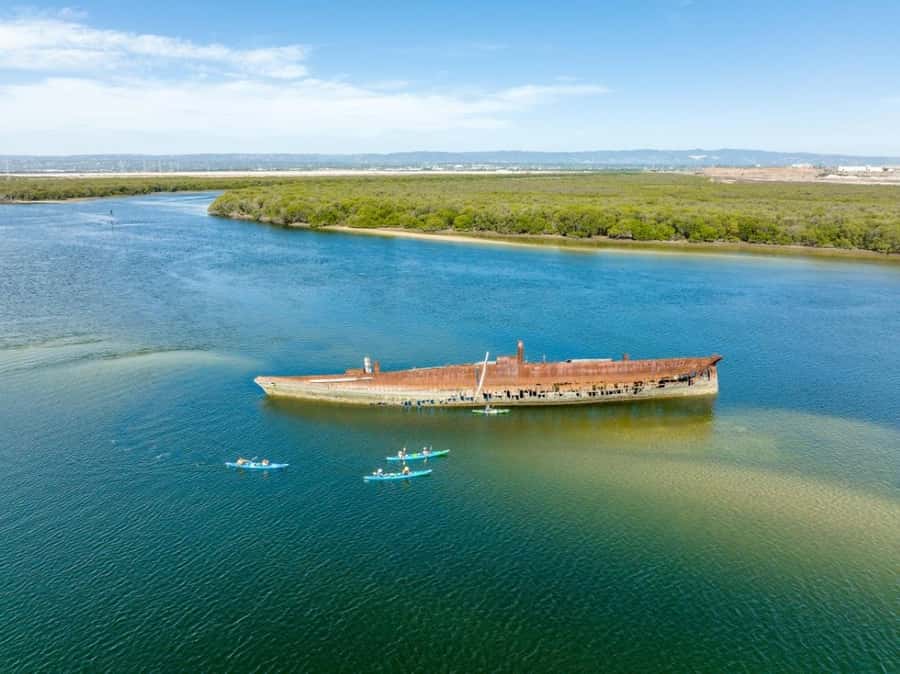 Dolphin Sanctuary and Ships Graveyard Kayak Tour - Getting comfortable in the kayak