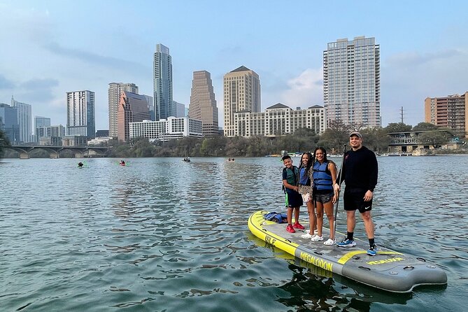 Downtown Austin Giant Paddleboard Sunset Tour with Bats - Watching the Congress Avenue Bridge bats from the water