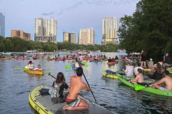 Downtown Austin Giant Paddleboard Sunset Tour with Bats - Meeting at 5 East Avenue and getting onto Lady Bird Lake
