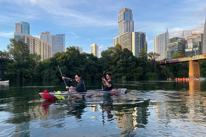 Downtown Austin Skyline Clear Kayak Tour at Lady Bird Lake - Barton Springs Pool closes the loop