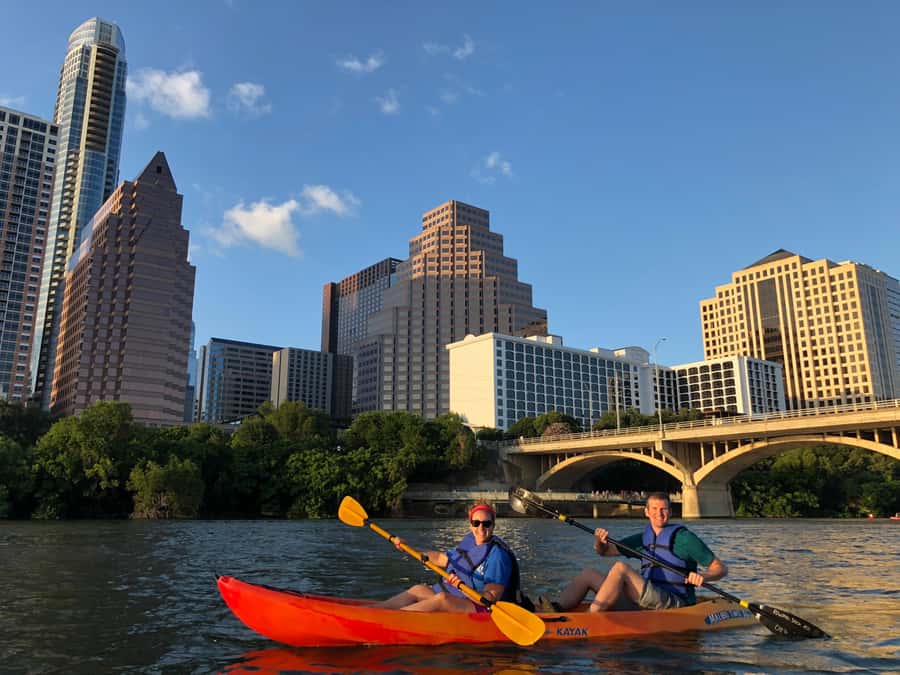 Downtown Sunset Tandem Kayak with 1.5M Bats - What is included for $54?