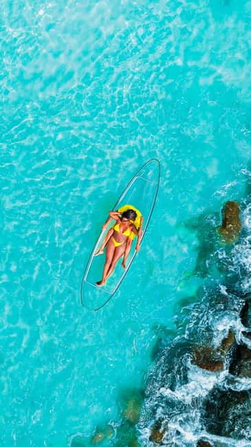 Drone Clear Kayak Barbados Photoshoot - Arriving at the beach and getting settled