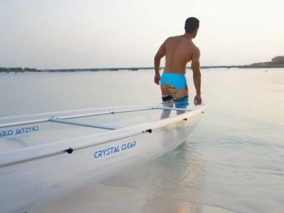 Clear Kayaking Experience with Burj Khalifa View