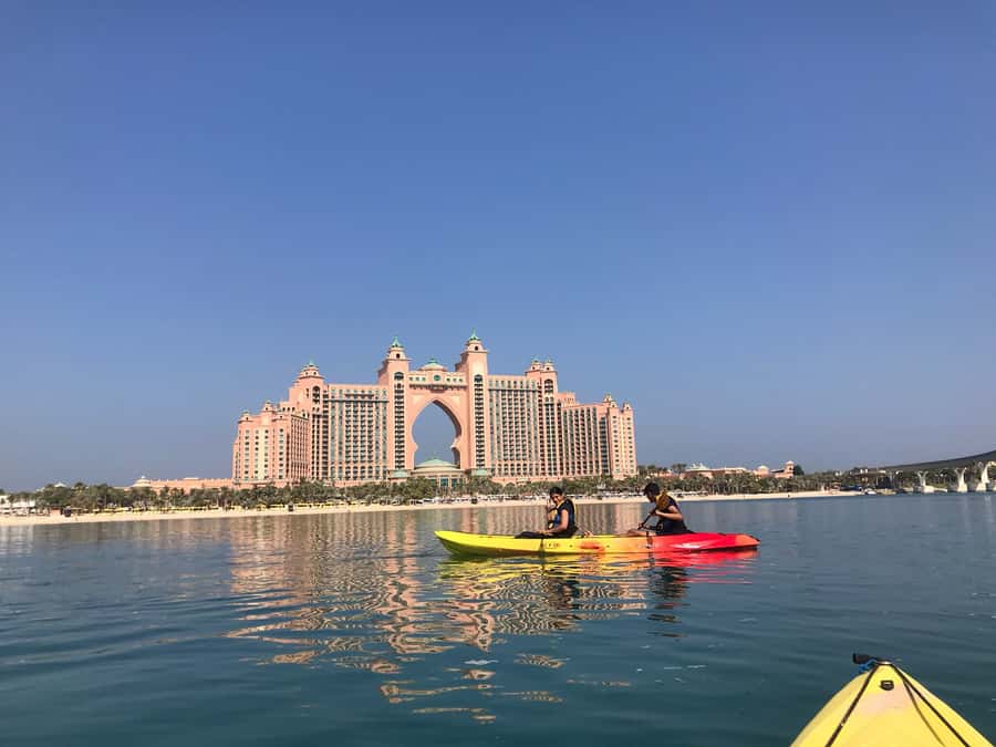 Dubai: Palm Jumeirah Guided Kayaking Tour - Atlantis, Burj Al Arab, and Burj Khalifa from the water
