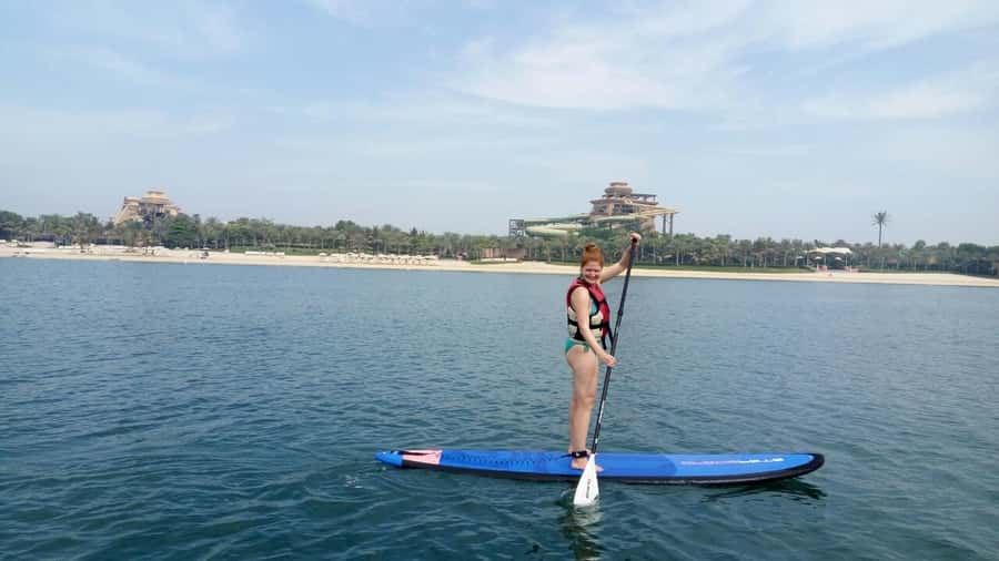 Dubai: Palm Jumeirah Paddle Boarding Tour - Paddling toward the West Crescent