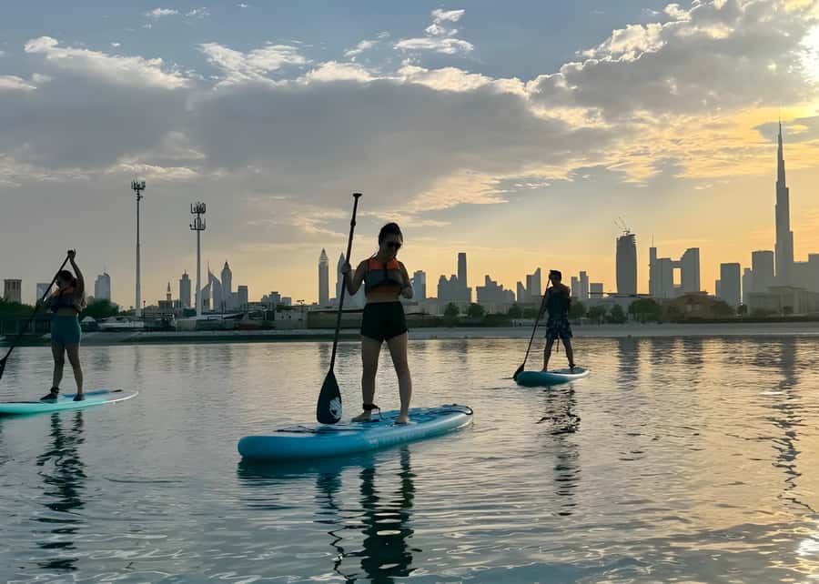 Dubai: Stand-Up Paddle Boarding with Burj Khalifa View - What to wear and what the operator provides