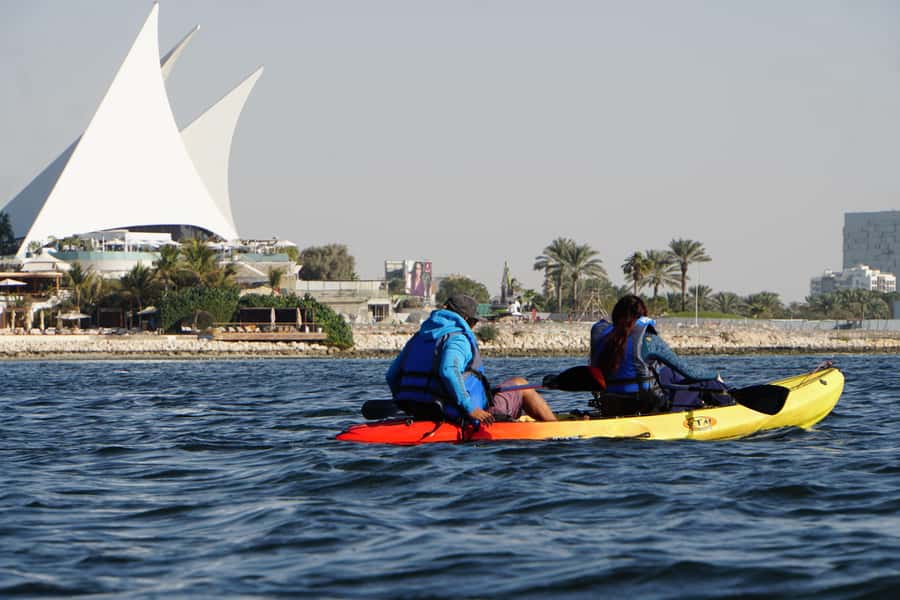 Dubai: Sunset/Night Dubai Creek Kayak Tour - A sunset view that changes Dubai’s scale