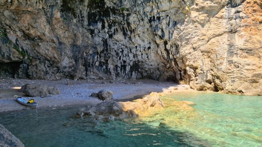 Dubrovnik: Sea Kayaking Half-Day Tour - Betina Cave and the Adriatic swim
