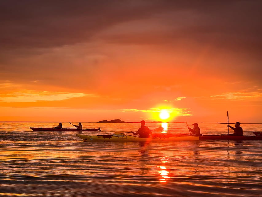 Eggum: Lofoten Islands Midnight Sun Kayak Tour - The island stop with tea, hot chocolate, and cookies