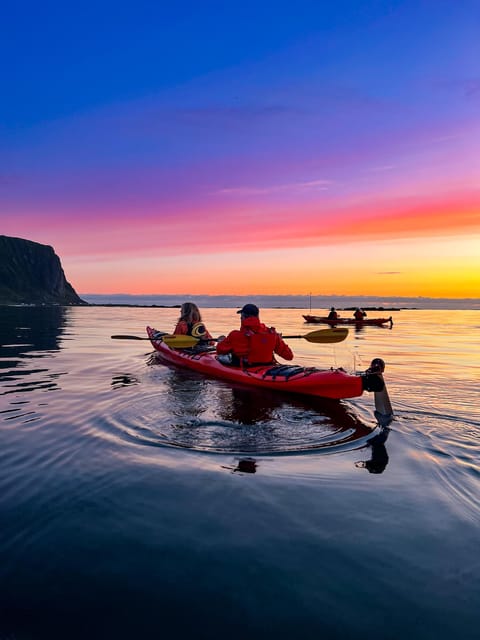Eggum: Lofoten Islands Midnight Sun Kayak Tour - Watching the sun touch the sea