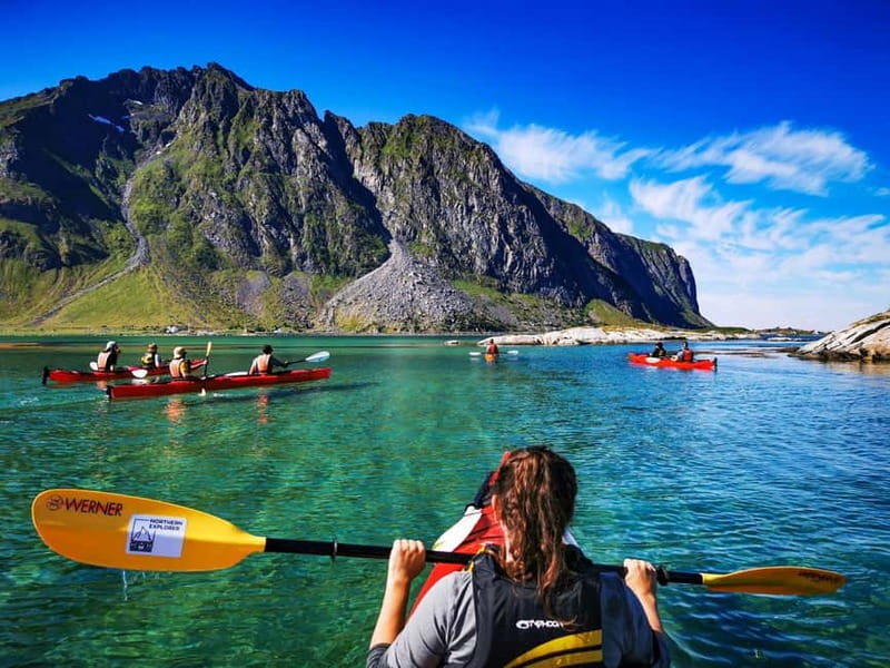 Eggum Lofoten: Kayaking Tour in Lofoten with Snacks - Paddling out from Eggum’s small harbor