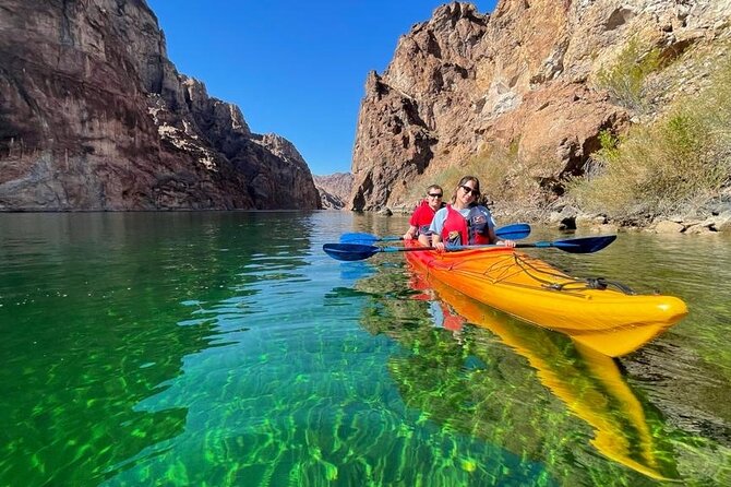Emerald Cave Kayak Rental with Optional Vegas Shuttle - Getting set up at Willow Beach