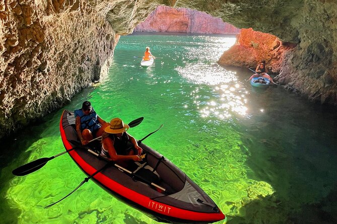 Emerald Cave Kayaking Tour from Las Vegas, Best Dam 1/2 Day Trip - Entering Emerald Cove and Emerald Cave