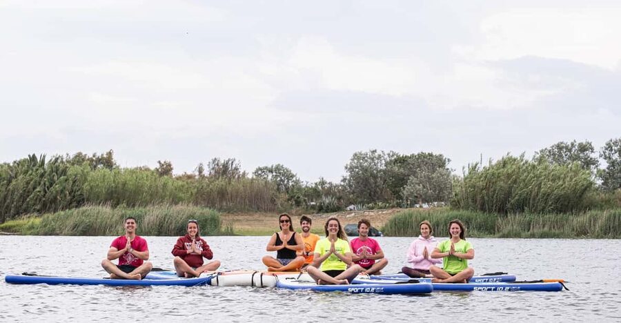 Empuriabrava: SUP Yoga class - Meditation and Savasana on the water