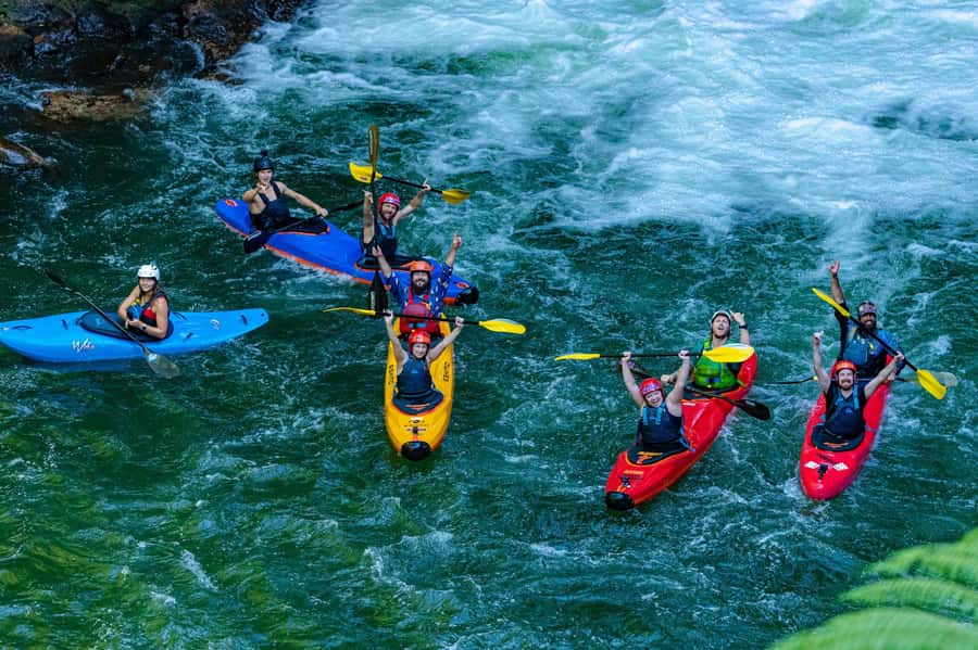 Epic Tandem Kayak Tour down the Kaituna River Waterfalls - What the guides add