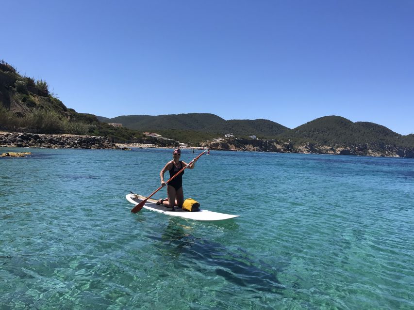 Es Figueral: Standup Paddleboarding Adventure - Learning to stand before heading out