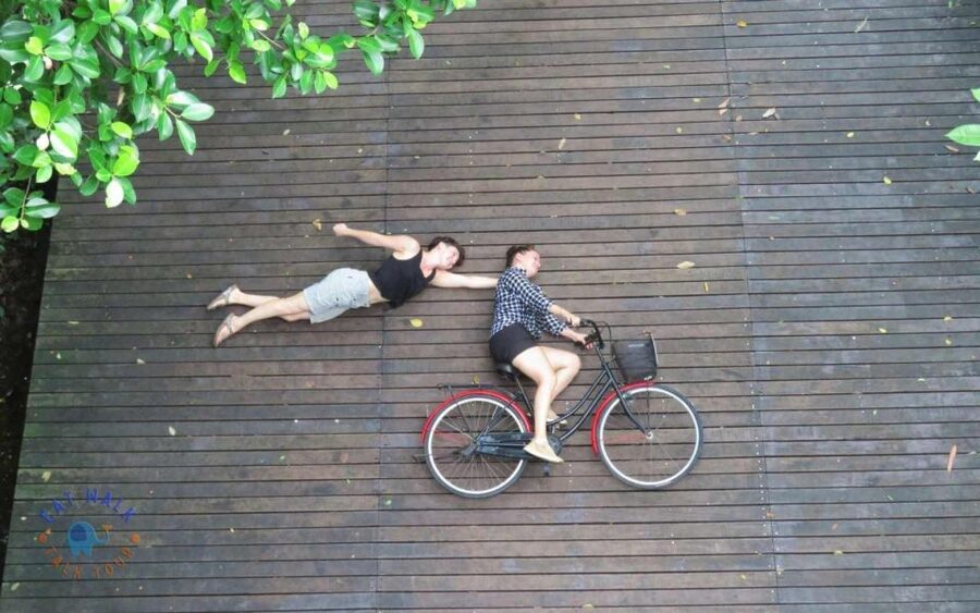 Explore Bangkok jungle by bike, kayak & boat - small group - Sri Nakhon Khuean Khan Park and the final coconut