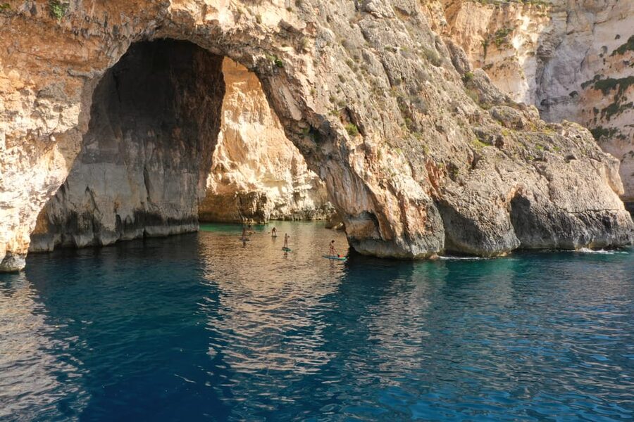 Explore Malta’s Blue Grotto by SUP - Yoga by the sea and a calmer pace