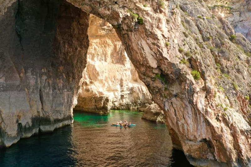 Explore Malta’s Blue Grotto by SUP - Learning to control the board before reaching the bay