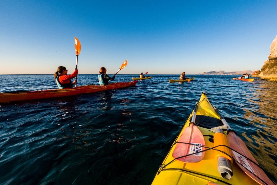 Faliraki: Sunrise Sea Kayaking Experience with Breakfast - Greek breakfast at Ladiko Beach