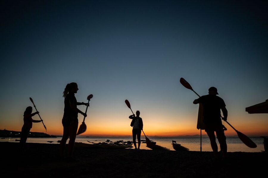 Faliraki: Sunrise Sea Kayaking Experience with Breakfast - The return route and Seal’s Cave