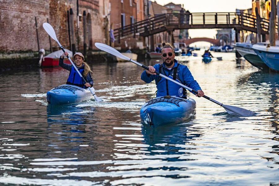 Family Kayaking Tour: Discovering Venice - Meeting Nicoló and Aleksandra at the rowing club