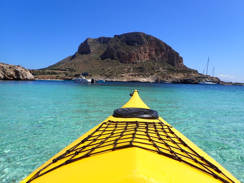 Favignana: kayak excursion, snorkelling and adventure - Sicilian food after time on the water
