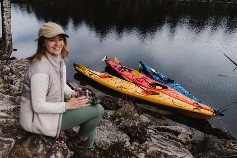 Franz Josef: Kayak & Walking Tour to Okarito Kiwi Sanctuary - Paddling across Lake Mapourika