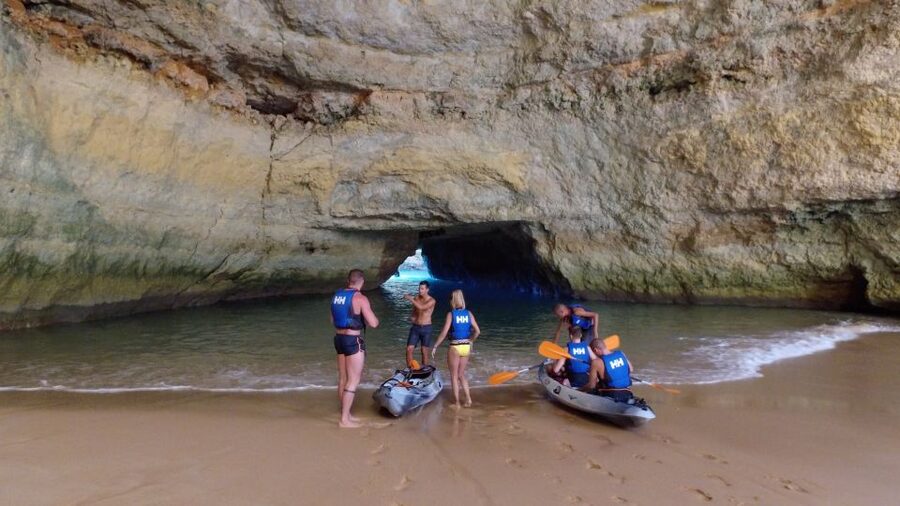From Albufeira: Benagil Hidden Caves Tour by Kayak - Guides who make first-time kayaking easier