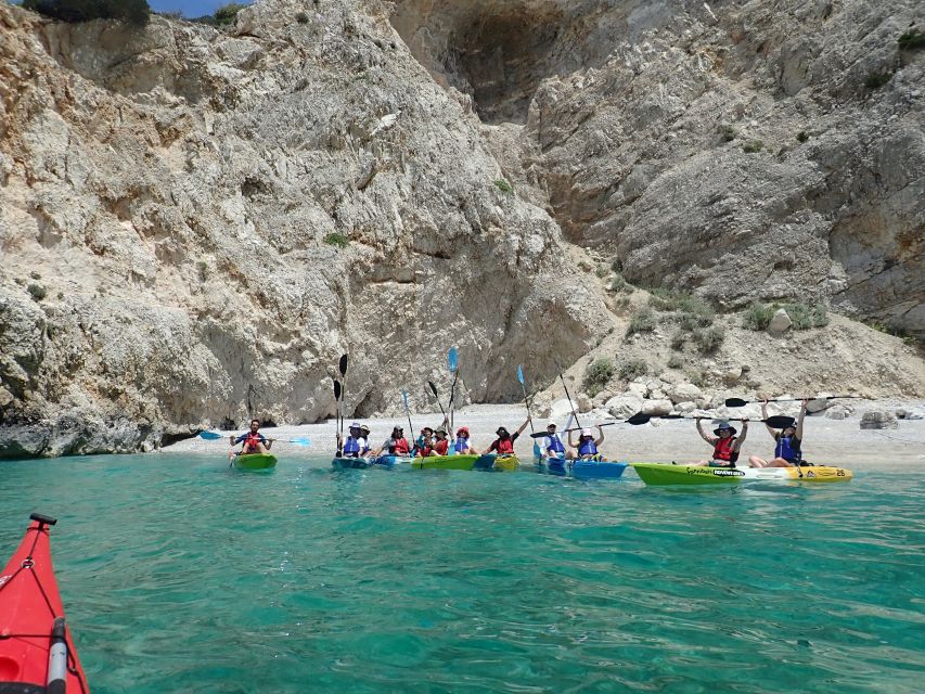 From Athens: Corinthian Gulf Guided Sea Kayaking Tour - Entering the Seal Cave by kayak