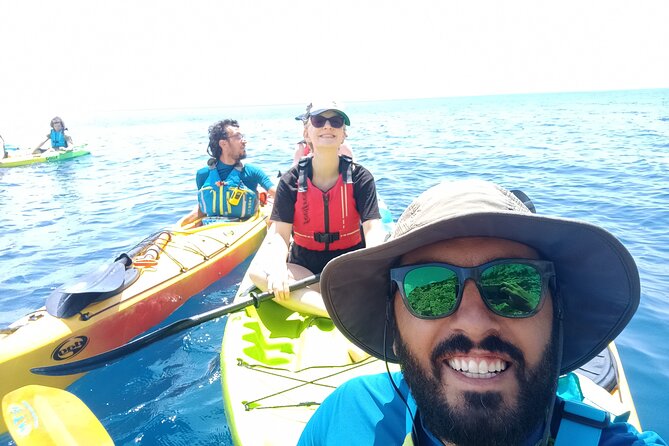 From Athens Half Day Sea Kayak Tour at the Corinthian Gulf - Paddling toward the Alkion seal cave