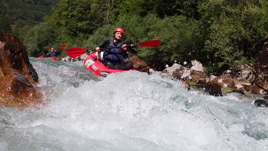 From Bovec: Whitewater kayaking on the Soča River - A guide who teaches instead of simply leading