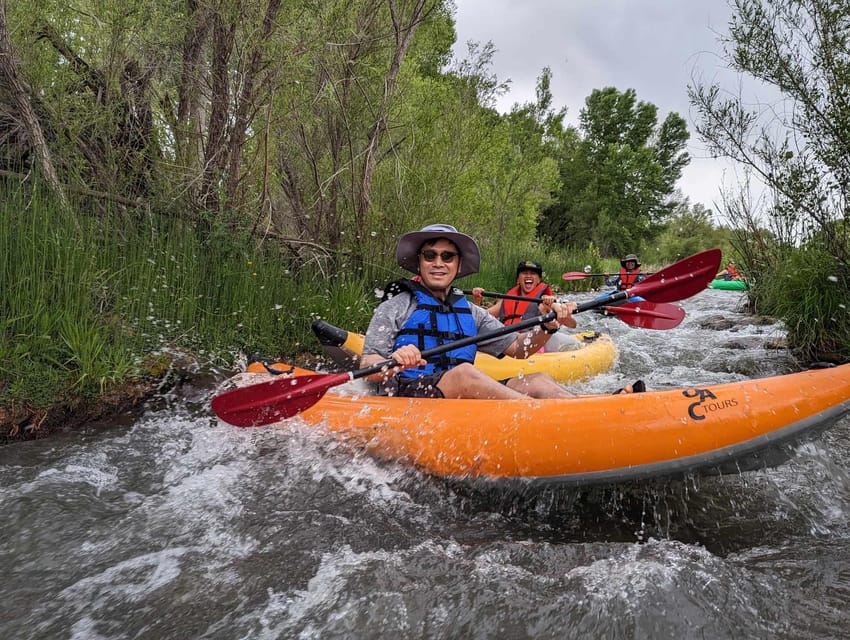 From Cottonwood: Guided Kayaking Tour on the Verde River - Safety practice before the first rapid