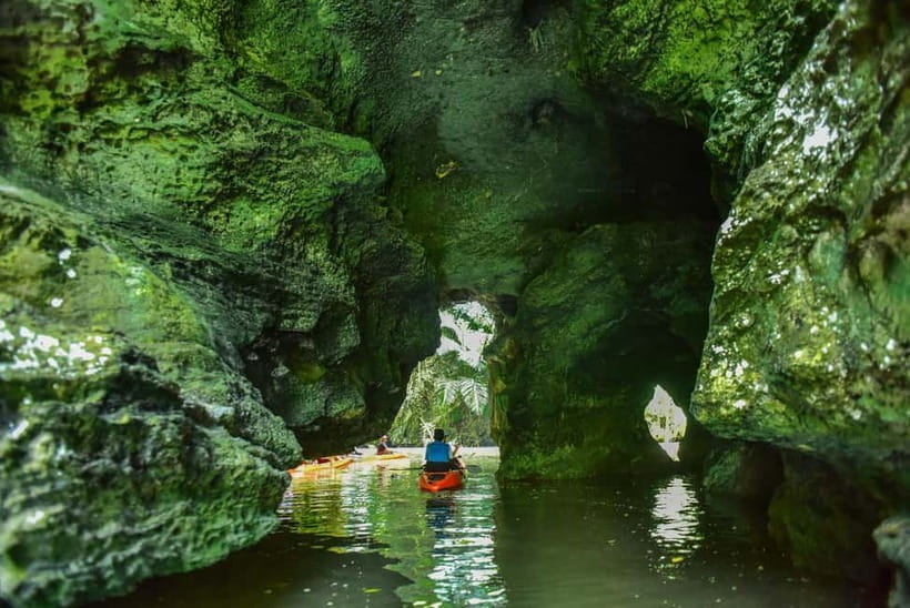 From Krabi: Full-Day Bor Thor Sea Cave Kayaking Adventure - Lunch, water, and a second paddle
