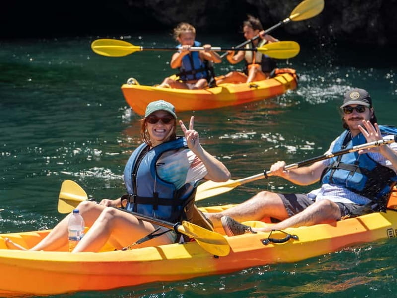 From Lagos: Ponta da Piedade Caves Kayak Tour from Catamaran - The catamaran gives you a proper break
