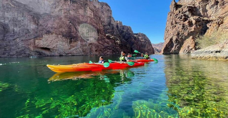 From Las Vegas: Emerald Cave Guided Kayak Tour with Shuttle - Learning the basics before the Colorado River