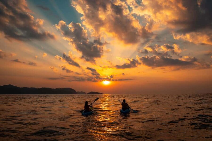 From Lloret de Mar: Fenals Beach Sunrise Kayaking Tour - Seeing the first light from the water