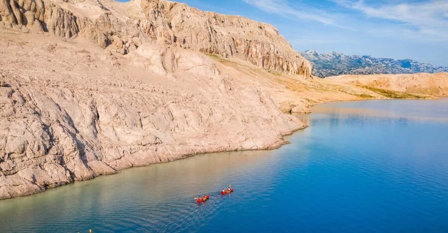 From Metajna/Novalja: Pag Bay Guided Sea Kayaking Tour - Paddling toward Sušac and the Stogaj cliffs