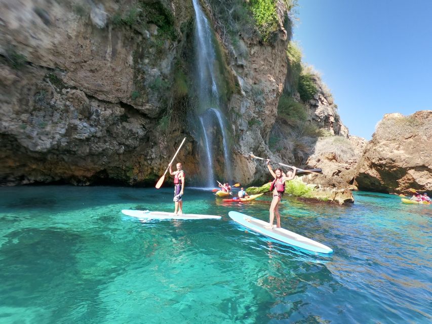 From Nerja: Guided Paddle Surf Cliffs and Maro Waterfall - How difficult is the paddleboarding?