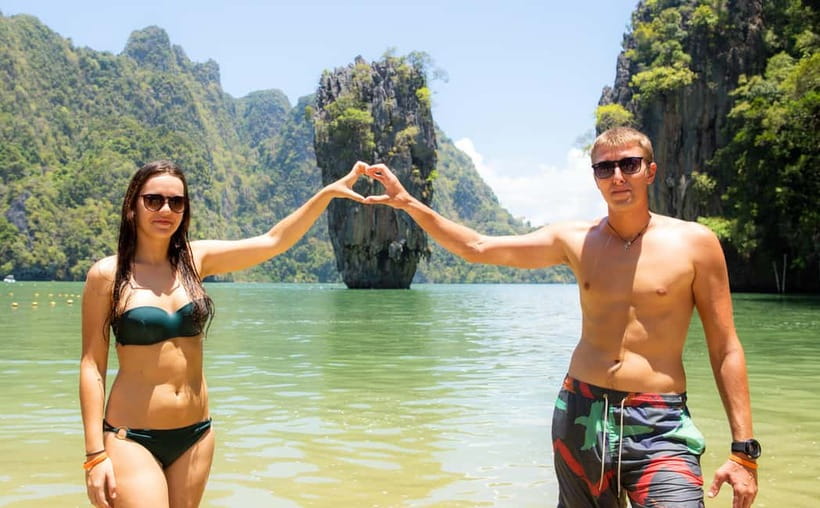 From Phuket : James Bond Island by Bigboat & Canoe Adventure - Panak Island and the first canoe through the caves