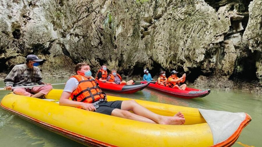 From Phuket: Phang Nga Bay and Canoeing Tour by Big Boat - Swimming, scenery, and the ride back to Ao Po Pier