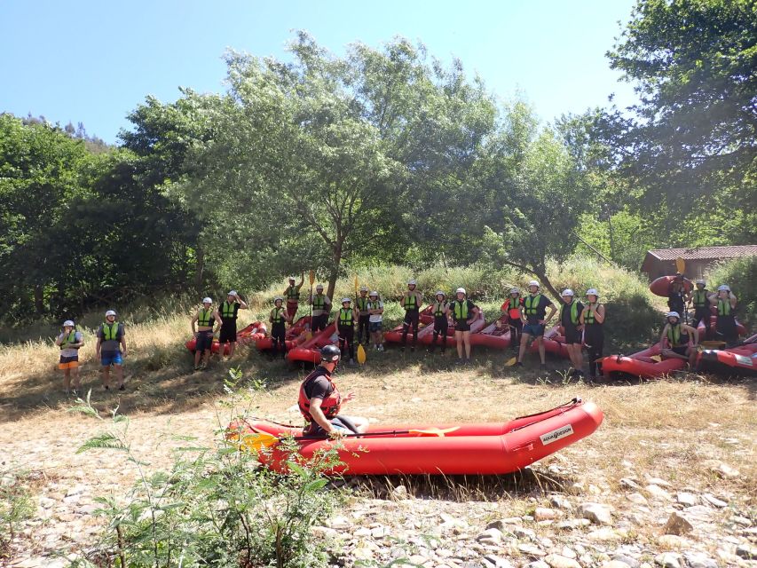From Porto: Paiva River Canoe Rafting Adventure Tour - Getting ready near Paradinha Village