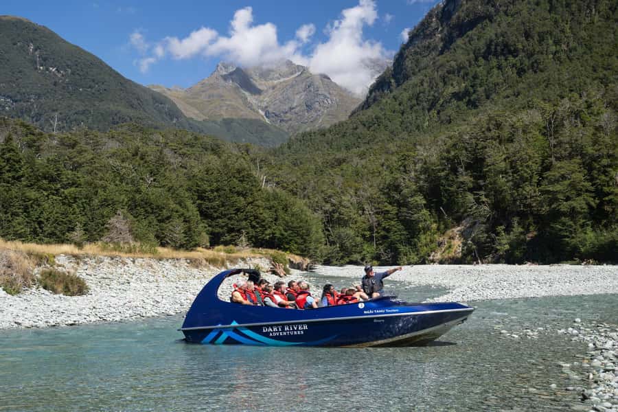 From Queenstown: Dart River Canoe & Jet Boat Day Trip - Rockburn Chasm and the river picnic