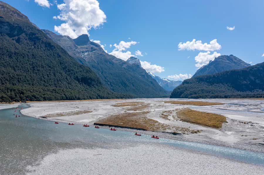 From Queenstown: Dart River Canoe & Jet Boat Day Trip - Getting ready at the Dart River base